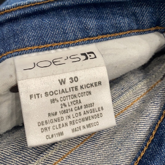 Joe’s Jeans Medium Blue Wash Socialite Kicker W 30 - Picture 9 of 9